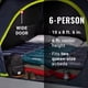 thumbnail image 4 of Carpa Coleman Skydome Dark Room 4/6/8/10 personas con lluvia, 4 of 8