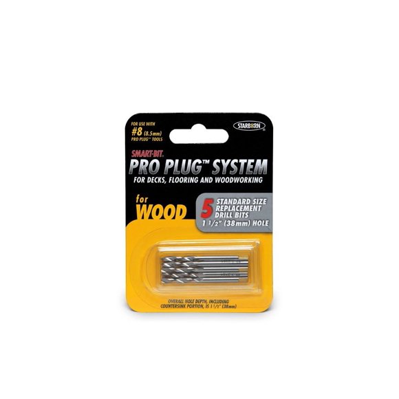 Juego de brocas Starborn Pro Plug de acero inoxidable, 5 unidades