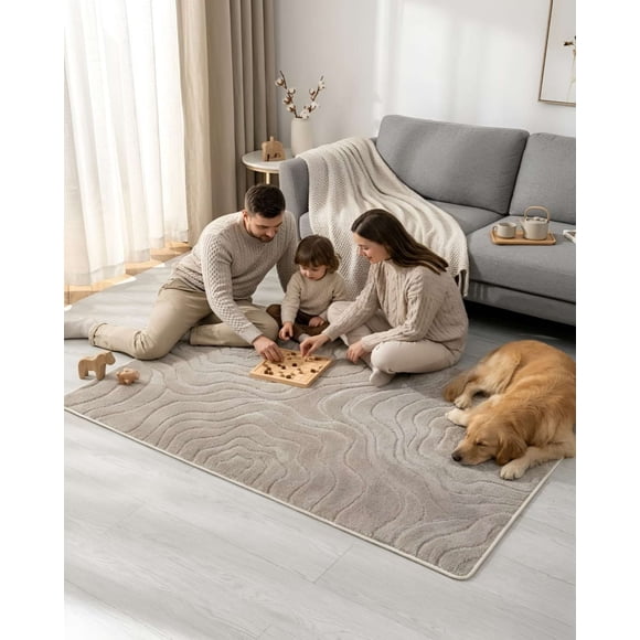 Alfombra Living y Dormitorio Decoración Para Hogar Minimalista