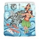 thumbnail image 3 of Juego de cama Nueva Caledonia - Polinesia Niñas con tiburón, 3 of 3