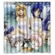 thumbnail image 1 of Cortina de ducha de anime, juego de cortina de baño con ganchos, tamaño 66 x 72 pulgadas, 1 of 3