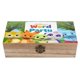 thumbnail image 1 of Fiesta de Palabras Caja Organizadora de Madera Rústica - Caja Decorativa Multifuncional para Escritorio, Hogar, Oficina, Joyas y Manualidades, 1 of 6