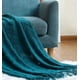 thumbnail image 2 of Manta decorativa tejida para sillón y piecera cama color azul, 2 of 2