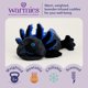 thumbnail image 2 of Este animal de peluche se calienta con axolotl negro, apto para microondas y pesado, 2 of 7