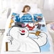 thumbnail image 5 of Frosty el Muñeco de Nieve anti-pilling, suave, ligera, esponjosa y acogedora de lujo para hogar y cocina – Perfecta para niños y adultos, 100 x 150 cm, 5 of 6