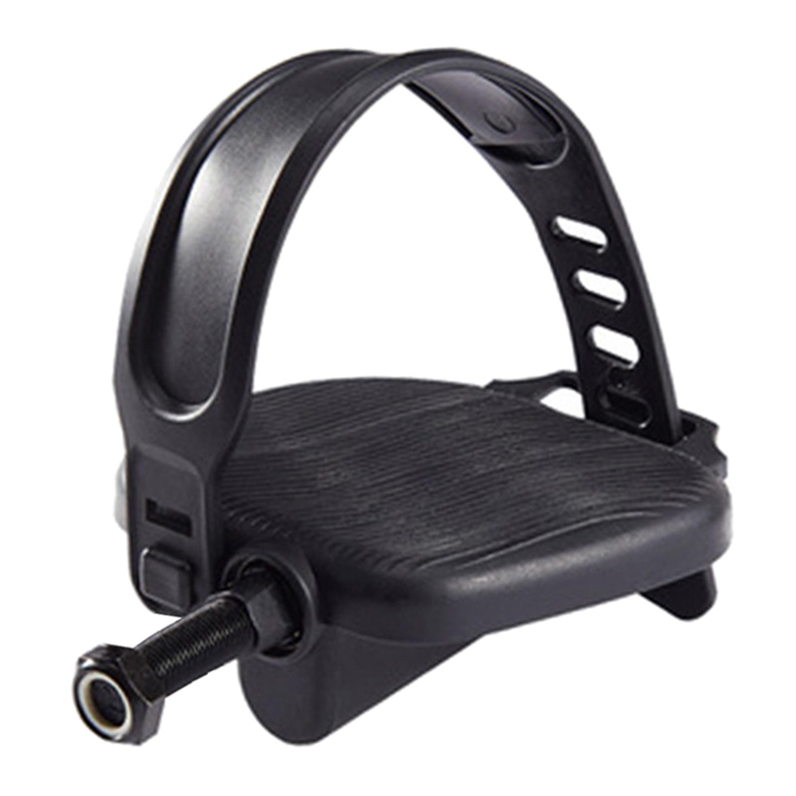 Ioensy - Pedal De Bicicleta Estática Con Correas, Piezas De Ciclismo, Husillo Largo De 12,7Mm