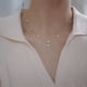 thumbnail image 3 of Luxurious Four-Leaf Clover & Zircon Chain Necklace - Perfect for Women's Choker Accessories, 3 of 5