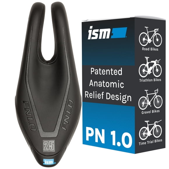 Asiento de bicicleta ISM PN 1.0 Narrow para carretera, contrarreloj, triatlón