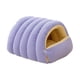 thumbnail image 4 of Cama Cueva Extraíble Para Gatos, Nido Suave Para Gatos De Interior, Para Jugar Con Gatitos, M, Morado Claro, 4 of 5