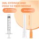 thumbnail image 2 of Jeringa GODCREAT 3 ml 25 G 1 " con Agujas – Paquete de 25, 2 of 7
