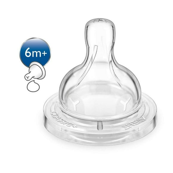Chupete Tetina Flujo para espesos Transparente, 1 Un