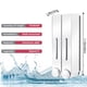 thumbnail image 5 of Dispensador y organizador de bomba de ducha para baño de pared de 2/3 cámaras - Contiene champú, jabón, acondicionador, gel de ducha, loción - Cámaras transparentes, botón pulsador - Cada cámara conti, 5 of 8