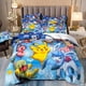 thumbnail image 1 of Japanese Anime Pokemon Bedding Sets,Pikachu Quilt Cover Children's Set Room Decoration,With pillowcase,Multiple sizes Bed Sheets, 1 of 5