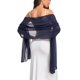 thumbnail image 3 of Bufanda y chal navy para mujer, talla única - olyrjie, 3 of 6