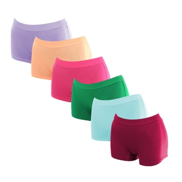 Pack de 6 Calzones Boxer Pantaleta bambú Mujer