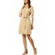 thumbnail image 4 of INSPIRE CHIC Vestido Safari de Mujer para Regreso a Clases de Verano con Cuello, Botones, Algodón y Cinturón, Talla L, Caqui, 4 of 7