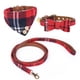 thumbnail image 1 of Conjunto de collar y correa de pajarita para perro de 3 piezas, conjunto de collar de pajarita para perro a cuadros ajustable,, 1 of 5