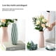 thumbnail image 3 of Los jarrones de cerámica blanca se utilizan para flores, los jarrones de hierba de las pampas modernos de 9 pulgadas de alto se utilizan para la decoración del hogar y los jarrones decorativos se util, 3 of 8