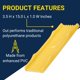 thumbnail image 2 of Protector para casco de barco, protector de quilla de PVC amarillo, 15 x 3,5 cm, 2 of 7
