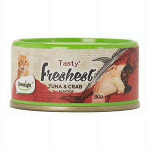 Snack Lata Dentalight Tasty Freshest Atún Cangrejo Gato 80Gr