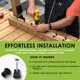 thumbnail image 4 of Conectores para balaustres FENCE & DECK RITE para balaustres metálicos de 3/4 pulgadas, 4 of 9