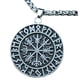 thumbnail image 5 of con colgante para hombre, de runas, es, cadena, joyería nórdica, regalos para hombres, papá, , cadena pteado cadena de metal plateado, 5 of 5