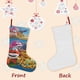 thumbnail image 3 of Super Wings Tema: Calcetines de Navidad, fino lino blanco para colgar en escaleras y chimenea, decoración navideña para el hogar, regalo de Navidad. 45cm × 32cm, 3 of 5