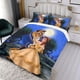 thumbnail image 3 of Bella, la Bella y la Bestia Conjunto de sábanas temático, trío de piezas, cómodo y amigable con la piel, diseño único, regalo de decoración para el hogar para familiares, amigos y fans,135cm *200cm, 3 of 6