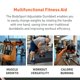 thumbnail image 4 of Par de mancuernas ajustables para BodySport de 1,4 a 18,1 kg con 12 pesas, 4 of 8