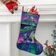 thumbnail image 2 of Noche de la Zoopocalipsis Tema: Calcetines de Navidad, fino lino blanco para colgar en escaleras y chimenea, decoración navideña para el hogar, regalo de Navidad. 45cm × 32cm, 2 of 5