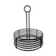 thumbnail image 1 of Estante De Almacenamiento De Condimentos, Utensilios De Cocina De Hierro Para Sala De Estar, Mesa De Comedor, Boda, Negro, 1 of 3