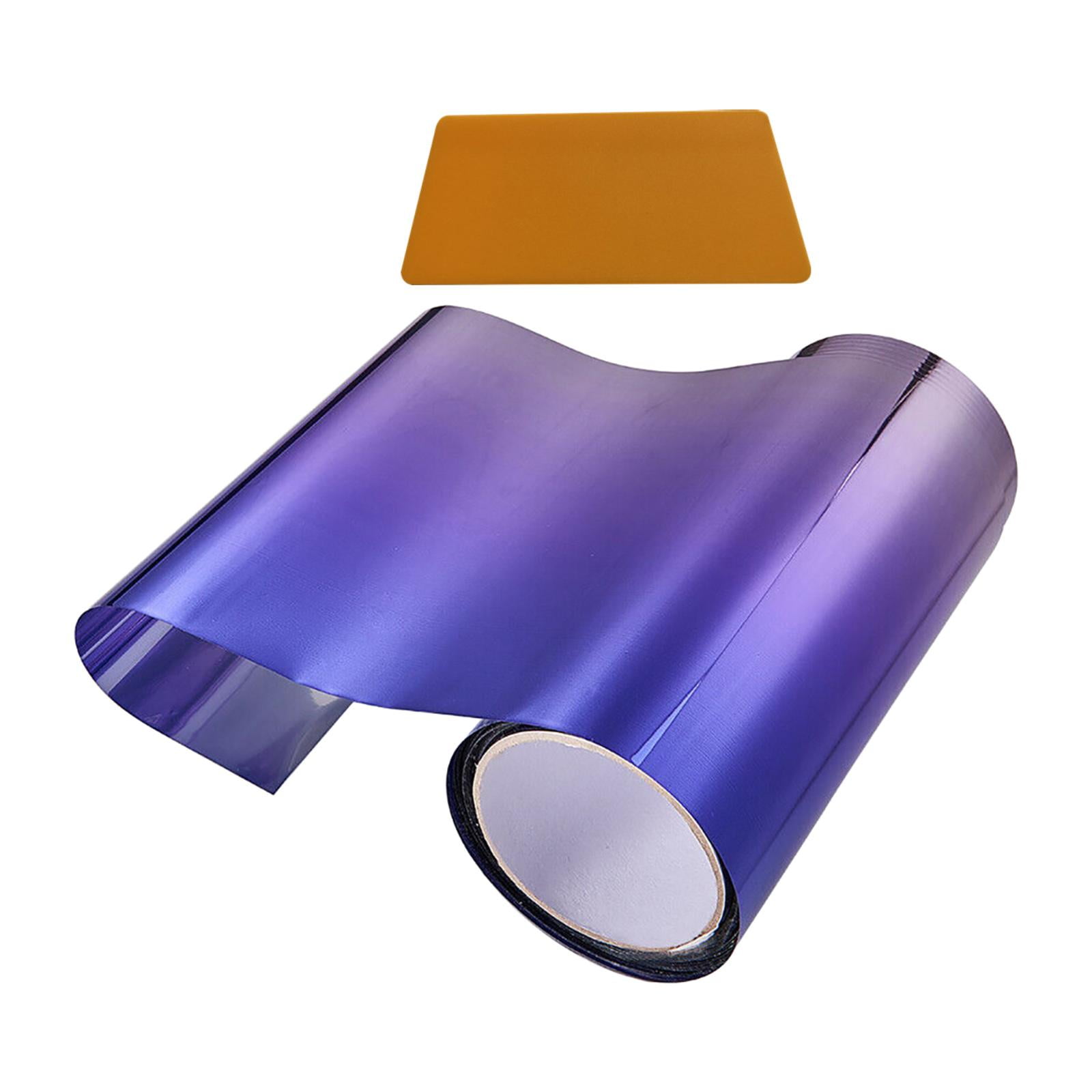 Magideal - Película De Tinte Para Tira De Parasol Para Coche, Película De Tinte Para Tira De Parasol, Pegatina Universal Para Sombra De Parabrisas Para Sombreado Azul