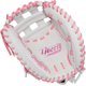thumbnail image 3 of Guante de Softball Rawlings 84 cm Web H Mano Derecha Blanco/Rosa, 3 of 5
