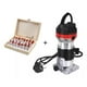thumbnail image 2 of Kit Fresadora Tupi 6.35mm 600w Recortadora 30000rpm+15 Fresa, 2 of 7