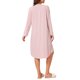 thumbnail image 3 of INSPIRE CHIC Camisones de Mujer Camisón de Manga Larga Vestido de Dormir Cuello en V Vestido de Noche 2026 Otoño Invierno Vestido de Sueño Suave S Rosa, 3 of 6