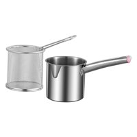 Bothyi - Olla Para Freidora, Cesta De Red Con Tapa, Freidora De Aceite Universal, Olla Para Freidora, Estilo A