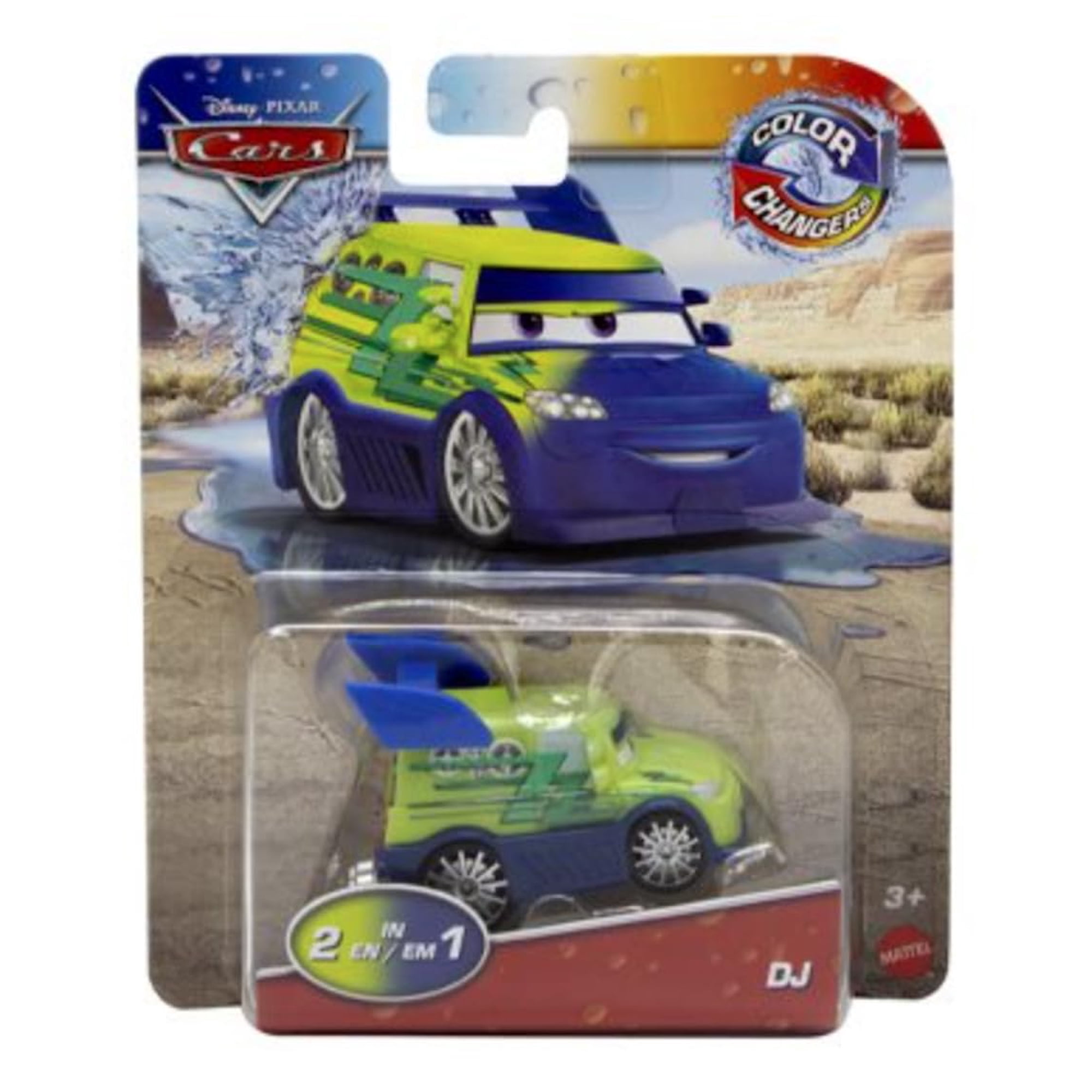 Vehículo De Juguete Hot Wheels Disney Pixar Cars Color Changers Dj