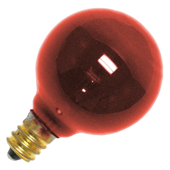 Bombilla Satco S3833 10W G12.5 120V Roja Candelabro