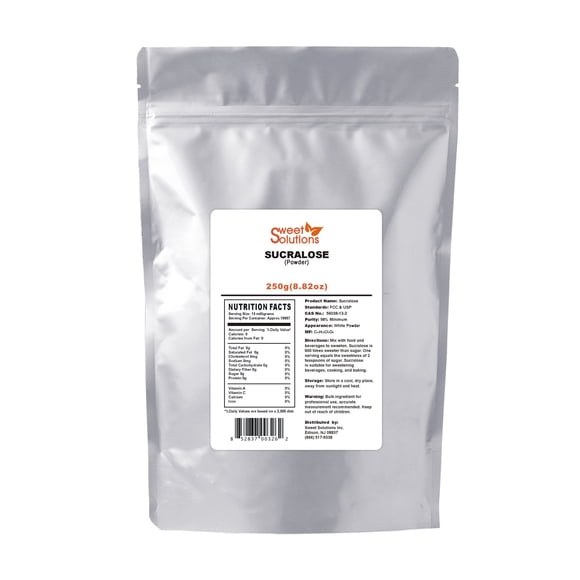 Polvo de Sucralosa EZ-Sweetz 250 g Normas FCC y USP