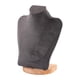 thumbnail image 1 of Busto De Exhibición De Collares Con Cadena, Soporte De Maniquí Para Mostrador De Casa, Tienda, 23 Cm, Terciopelo Gris, 1 of 3