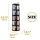 thumbnail image 5 of Estantería giratoria Tower SpaceAid de 5 niveles, negra, 62,2 cm, 5 of 7