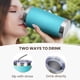 thumbnail image 3 of Vaso térmico MEWAY 568 ml, pack de 8, azul claro con pajilla, 3 of 9