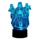 thumbnail image 1 of Lampara Ilusion 3D Star Wars de 7 colores, Base touch, 1 of 6
