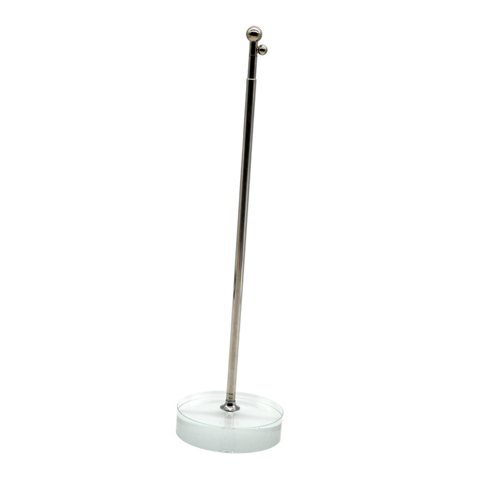 Magideal - Soporte De Escritorio Para Banderas Soporte De Escritorio Para Banderas Extensión Portátil Para Oficina Soporte De Mini Bandera Para El Hogar Soporte 9.5Cmx9.5Cmx27Cm