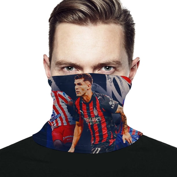 Christian Pulisic Braga de Cuello Protección Solar - Bandana UV Refrescante para Ciclismo y Deportes al Aire Libre, Hombres y Mujeres