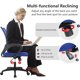 thumbnail image 3 of Silla de oficina BestOffice ergonómica con respaldo medio azul oscuro, 3 of 7