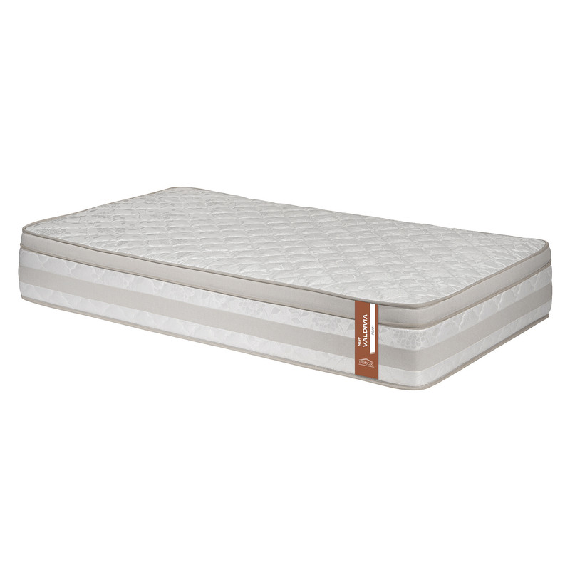 Colbox - Colchon New Valdivia 1.5 Plazas Beige 105X190X28 Cm