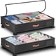 thumbnail image 1 of Under Bed Storage Tsinglax, paquete de 2 unidades, 66 L, con ruedas, gris oscuro, 1 of 8