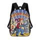 thumbnail image 1 of Futurama-theme Backpack, Campus style schoolbag Bookbag with Adjustable Shoulder Straps And Large Zip Compartment, Unisex Travel Bags., 1 of 6