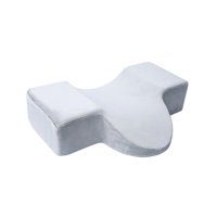 Ioensy - Almohada Con Ranura Para Pestañas Para Injerto De Maquillaje, Almohada Ergonómica Para Cuello Curvo Para Maquillaje, Color Gris